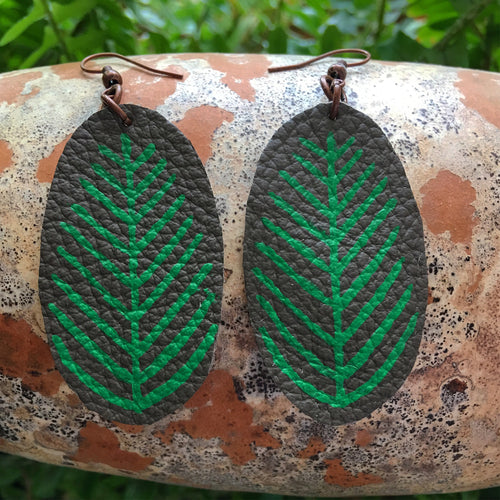 OVAL FERN | EARRINGS