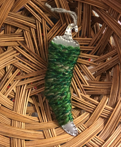 Green Chile Tin Ornament